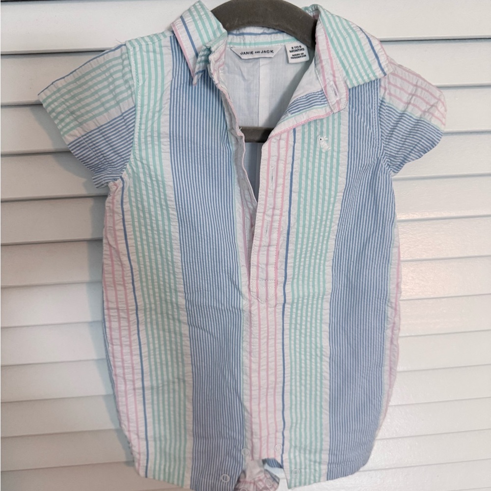Janie and Jack Pastel Romper